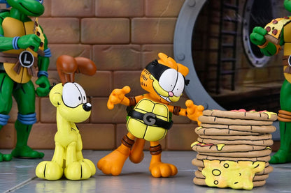 GARFELLO & ODIE – TMNT ARCHIE COMICS X GARFIELD FIGURAS 2 PACK 10 CM (NECA – CROSSOVER)