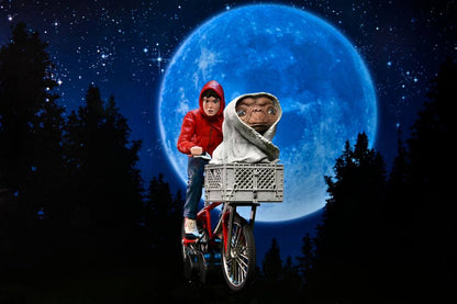 ELLIOTT & E.T. ON BICYCLE – FIGURA DIORAMA 13 CM (NECA – E.T. EL EXTRATERRESTRE)