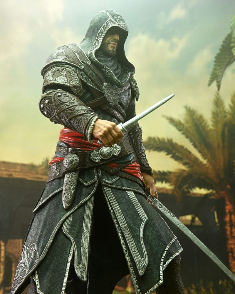 EZIO AUDITORE ASSASSIN'S CREED REVELATIONS FIGURA NECA 18 CM