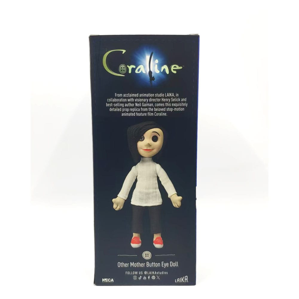 LOS MUNDOS DE CORALINE – PELUCHE OTHER MOTHER (BUTTON EYED DOLL) 20 CM (NECA – CORALINE)