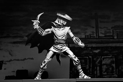 ELITE FOOT NINJA GUARD BLACK & WHITE FIGURA 18 CM - NECA - TEENAGE MUTANT NINJA TURTLES