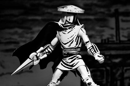 ELITE FOOT NINJA GUARD BLACK & WHITE FIGURA 18 CM - NECA - TEENAGE MUTANT NINJA TURTLES