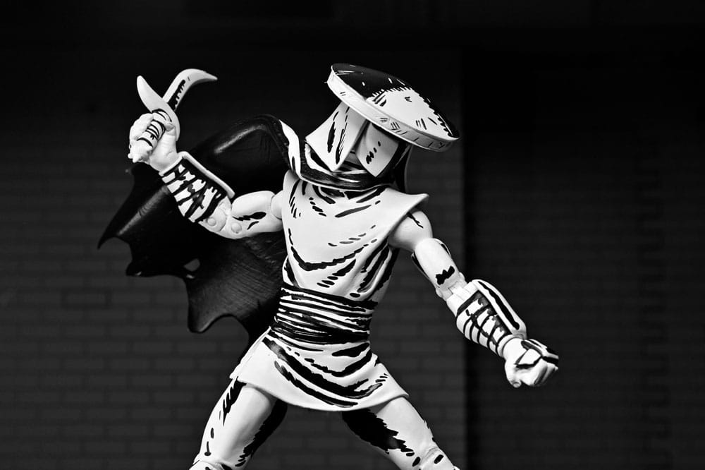 ELITE FOOT NINJA GUARD BLACK & WHITE FIGURA 18 CM - NECA - TEENAGE MUTANT NINJA TURTLES
