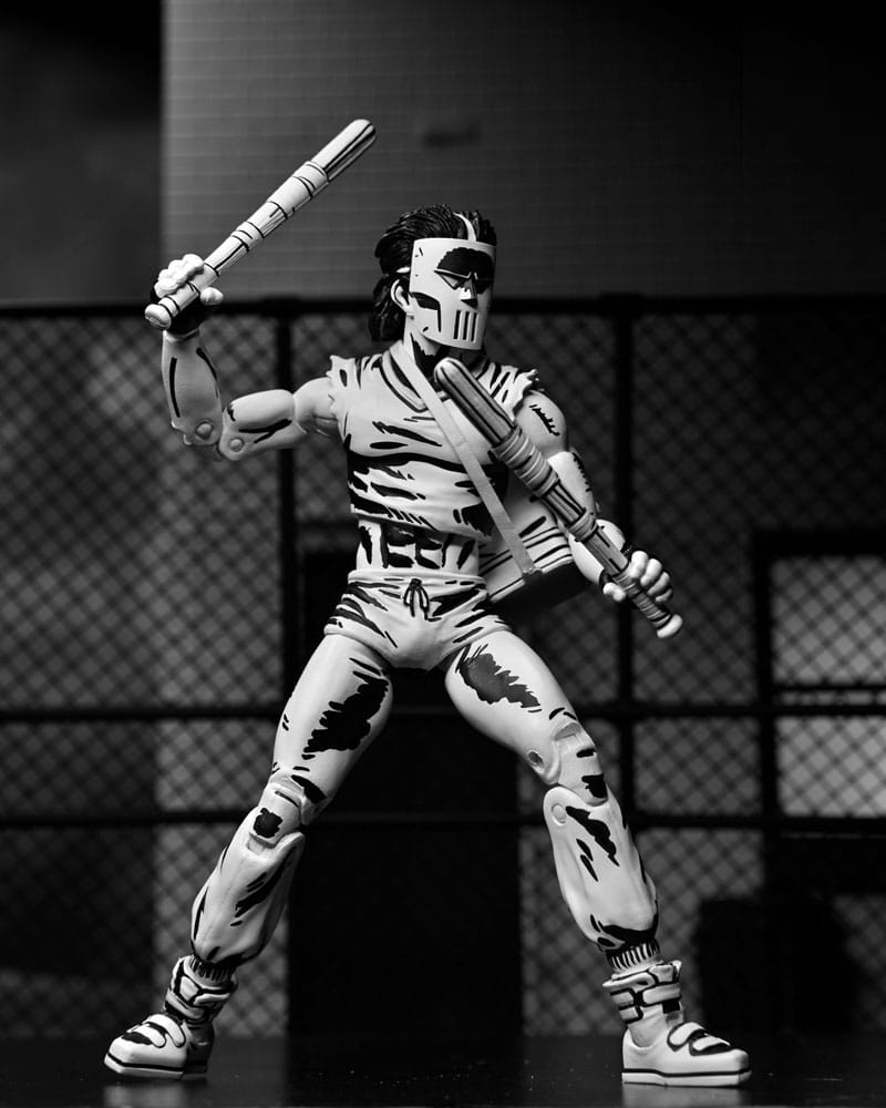 CASEY JONES BLACK & WHITE FIGURA 18 CM - NECA - TEENAGE MUTANT NINJA TURTLES