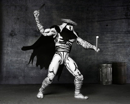 FOOT ASSASSIN BLACK & WHITE FIGURA 18 CM - NECA - TEENAGE MUTANT NINJA TURTLES