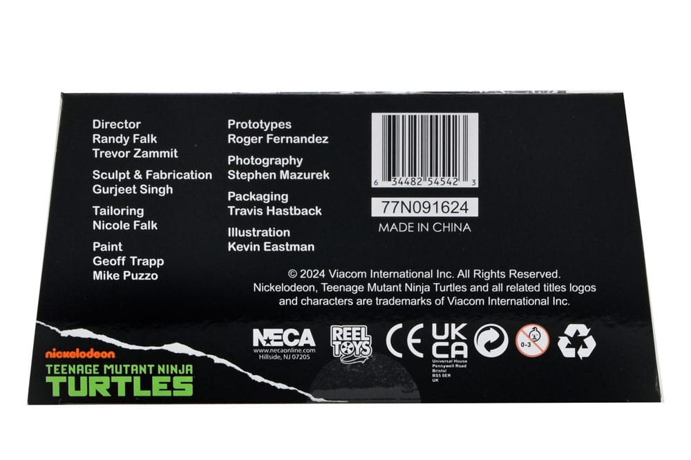 FOOT ASSASSIN BLACK & WHITE FIGURA 18 CM - NECA - TEENAGE MUTANT NINJA TURTLES