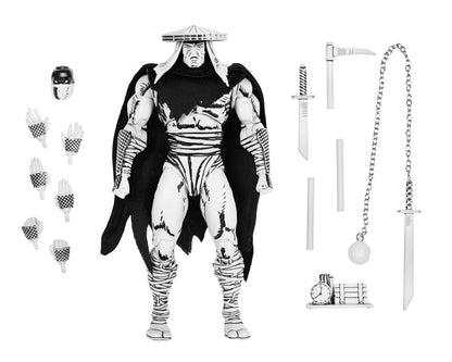 FOOT ASSASSIN BLACK & WHITE FIGURA 18 CM - NECA - TEENAGE MUTANT NINJA TURTLES