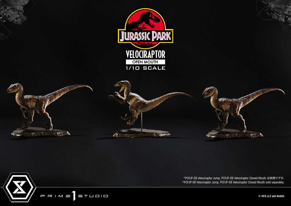 VELOCIRAPTOR OPEN MOUTH – ESTATUA 1/10 (PRIME 1 STUDIO – JURASSIC PARK)