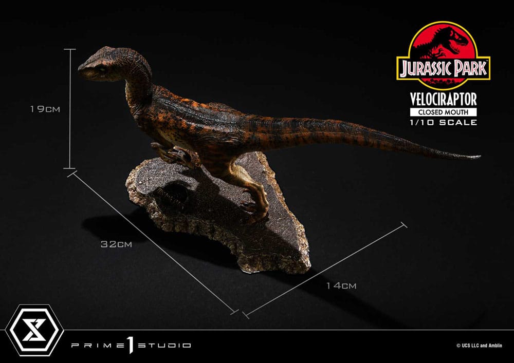 VELOCIRAPTOR CLOSED MOUTH – ESTATUA 1/10 (PRIME 1 STUDIO – JURASSIC PARK)