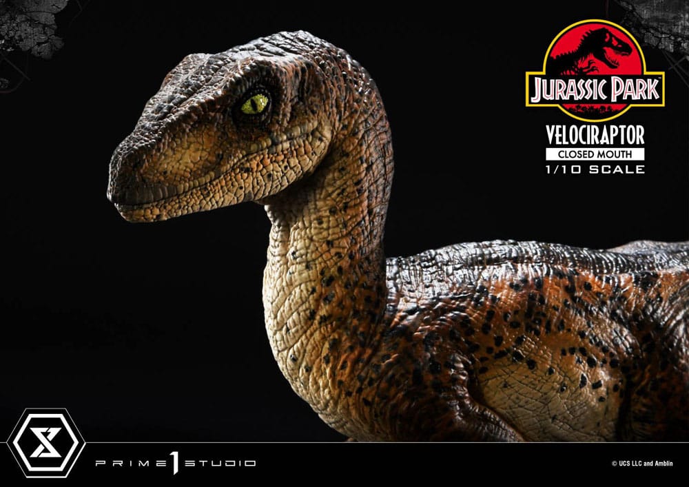 VELOCIRAPTOR CLOSED MOUTH – ESTATUA 1/10 (PRIME 1 STUDIO – JURASSIC PARK)