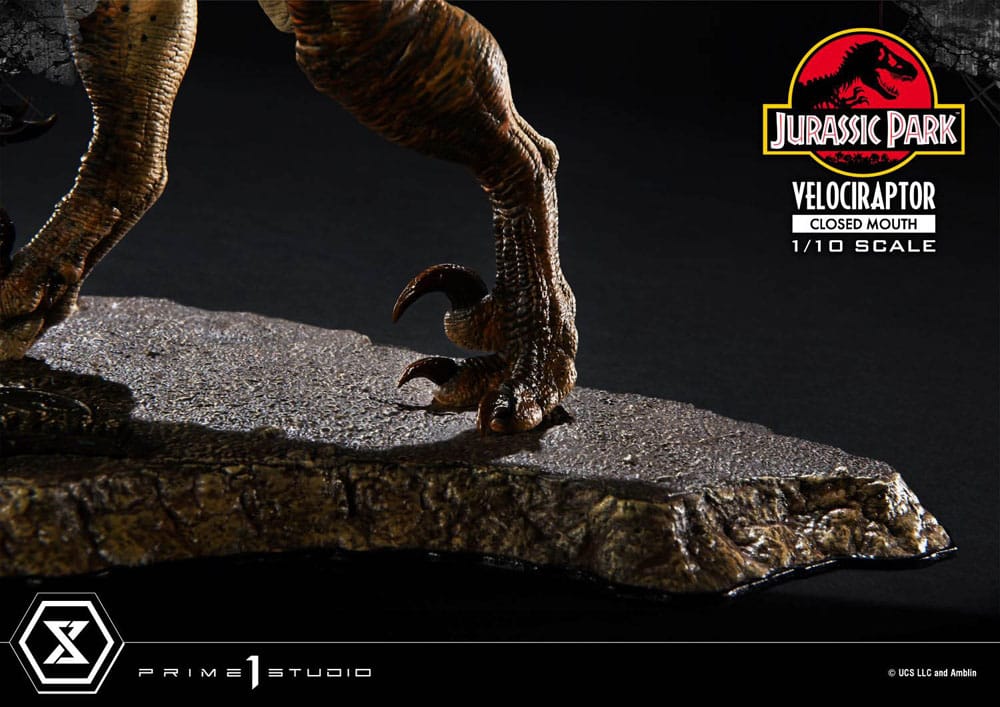 VELOCIRAPTOR CLOSED MOUTH – ESTATUA 1/10 (PRIME 1 STUDIO – JURASSIC PARK)
