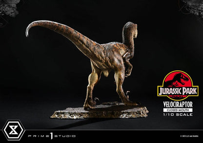 VELOCIRAPTOR CLOSED MOUTH – ESTATUA 1/10 (PRIME 1 STUDIO – JURASSIC PARK)