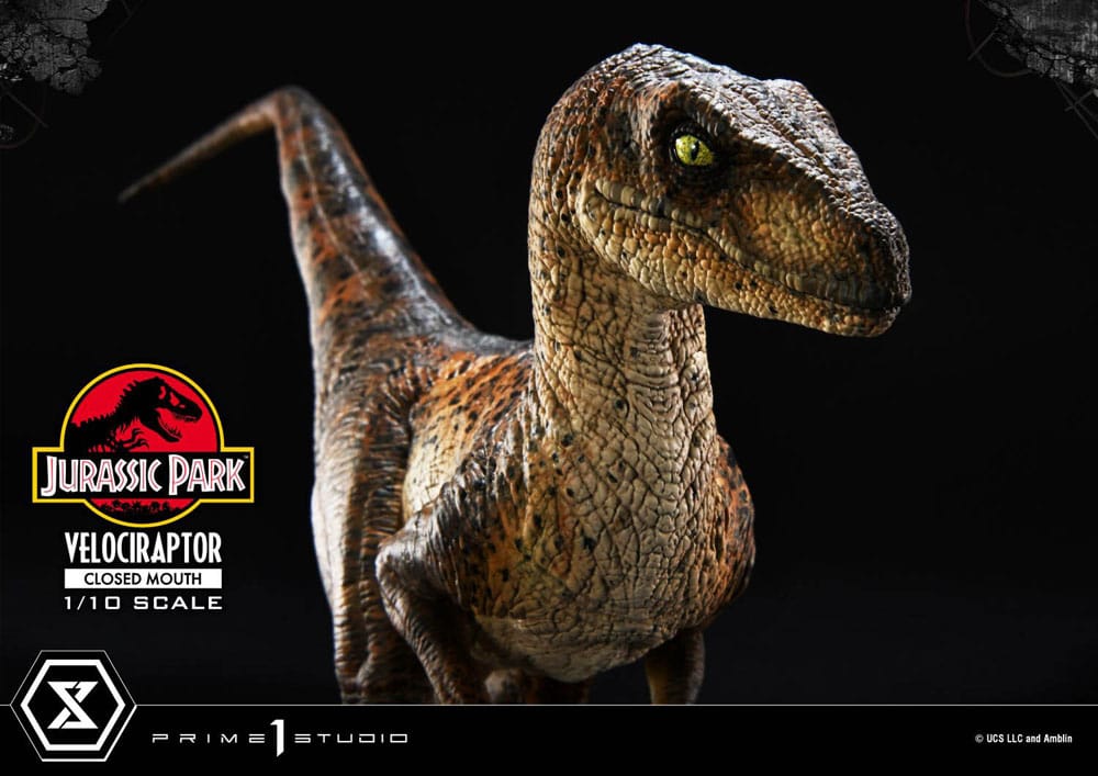 VELOCIRAPTOR CLOSED MOUTH – ESTATUA 1/10 (PRIME 1 STUDIO – JURASSIC PARK)