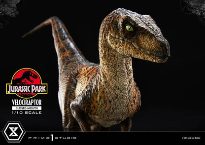 VELOCIRAPTOR CLOSED MOUTH – ESTATUA 1/10 (PRIME 1 STUDIO – JURASSIC PARK)