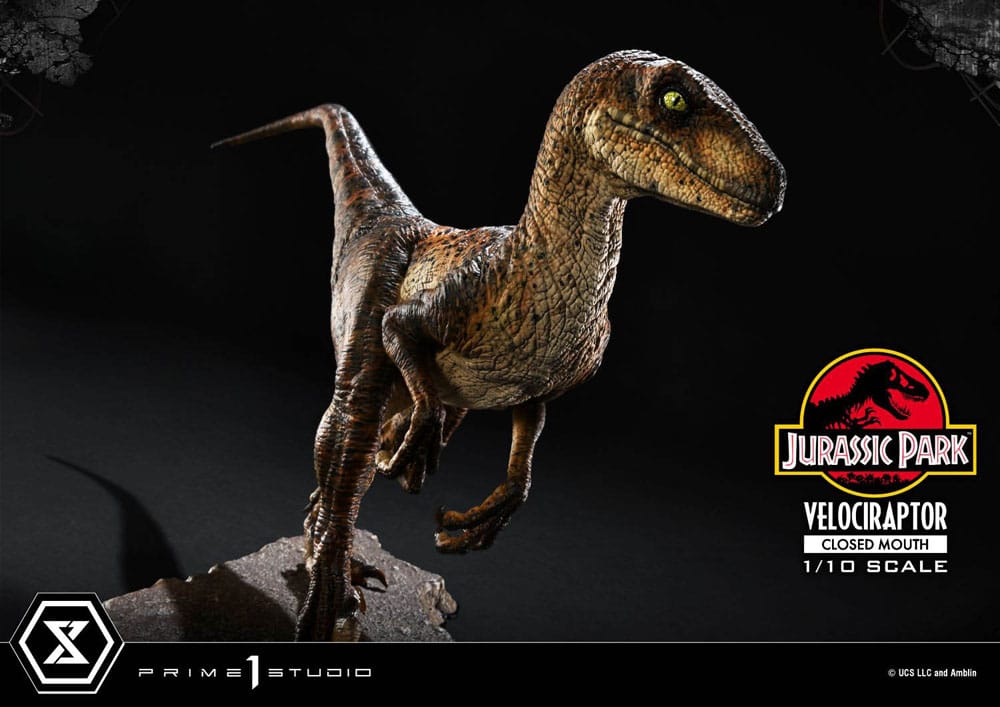 VELOCIRAPTOR CLOSED MOUTH – ESTATUA 1/10 (PRIME 1 STUDIO – JURASSIC PARK)