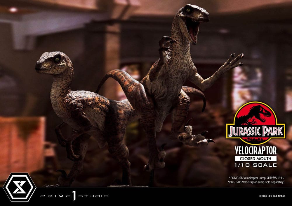 VELOCIRAPTOR CLOSED MOUTH – ESTATUA 1/10 (PRIME 1 STUDIO – JURASSIC PARK)