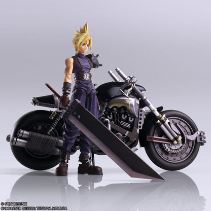 CLOUD STRIFE & HARDY-DAYTONA – FINAL FANTASY VII BRING ARTS FIGURA 15 CM + VEHÍCULO 22 CM (SQUARE ENIX – FINAL FANTASY)