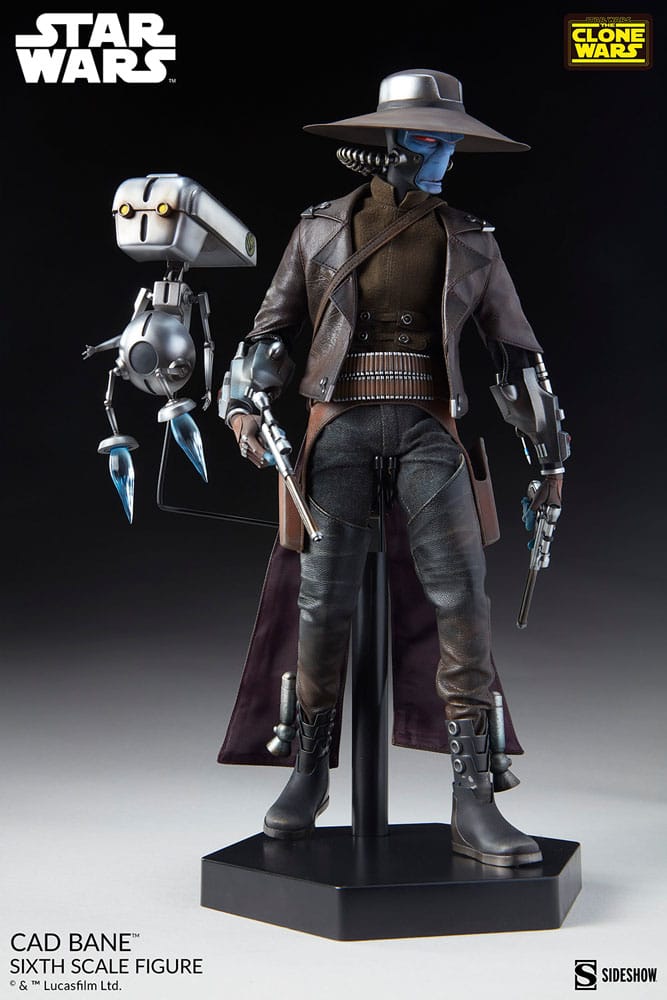 CAD BANE STAR WARS THE CLONE WARS SIDESHOW FIGURA 1/6 32 CM