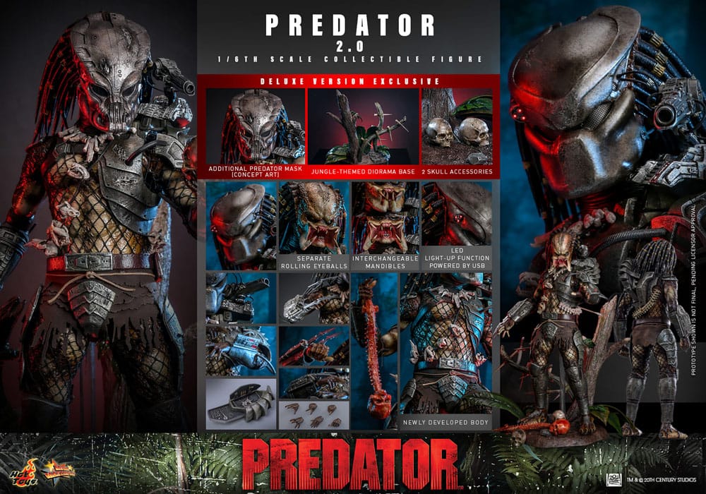 PREDATOR DELUXE VERSION 2.0 – FIGURA HOT TOYS 1/6 MOVIE MASTERPIECE