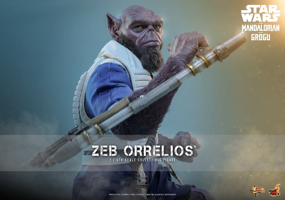 Detalle del rostro de Zeb Orrelios Hot Toys Movie Masterpiece escala 1/6