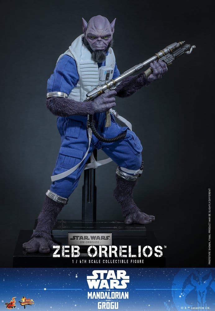Figura coleccionable Zeb Orrelios Hot Toys de Star Wars The Mandalorian y Rebels