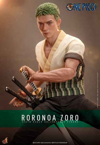 Accesorios, espadas y cabezas intercambiables de Zoro Hot Toys